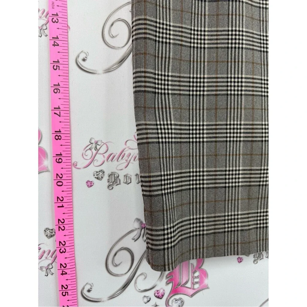 RW&CO. Skirt striped Plaid Pencil Skirt in Brown, Black and Cream